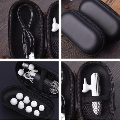ARTIBETTER Shockproof Headphone Storage Bag Compact Case with Zipper Organizer for Earbuds Electronic Accessories Portable Carrying Pouch