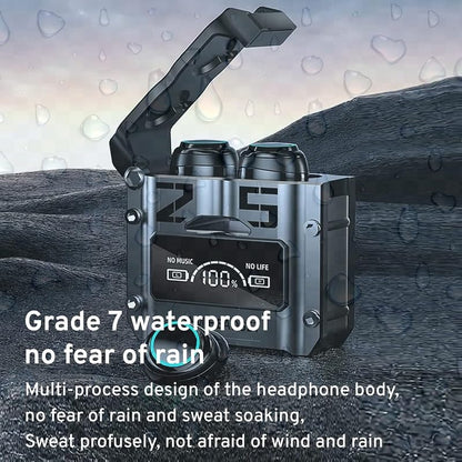 M25 Wireless Earbuds with LED Display, Touch Control, Noise Reduction, Waterproof, Stereo in-Ear Headphones