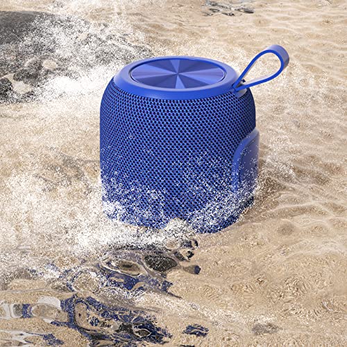 Portable Bluetooeh Speaker Wireless Mini IPX7 Waterproof Speaker 24H Playtime 360° Stereo Surround Sound Bass Small Speakers for Outdoor Travel(Blue)