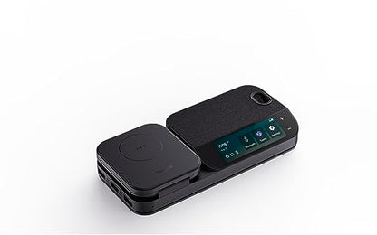 YEALINK BH71 Bluetooth Wireless Mono Headset, BHB710 Workstation w/ 3' Colour Touch screen & Carry Case (+20hrs), Qi Wireless Charging,3 Size Ear Plug