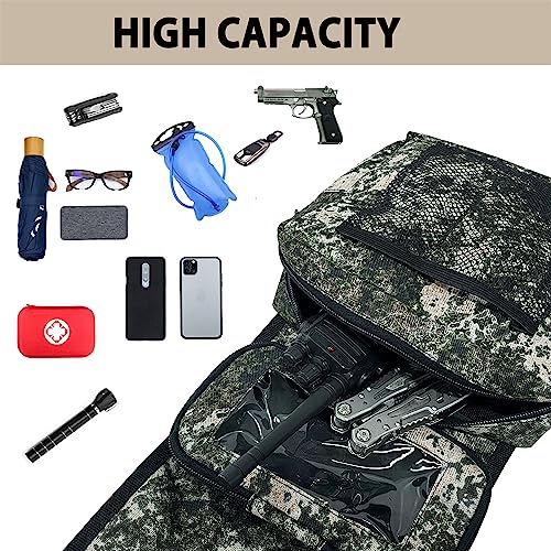 MYDAYS ATV Saddle Bag,Cargo Tank Phone Bag Storage Luggage for ATV UTV Snowmobile Motorcycle (Camo) - color: Camo