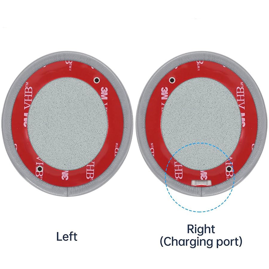 Replacement Ear Pads for Solo 3 Headphones Over-Ear Headphones, Earpads with Soft Protein Leather, Noise Isolation Memory Foam（solo3-Grey） - color: solo3-Grey