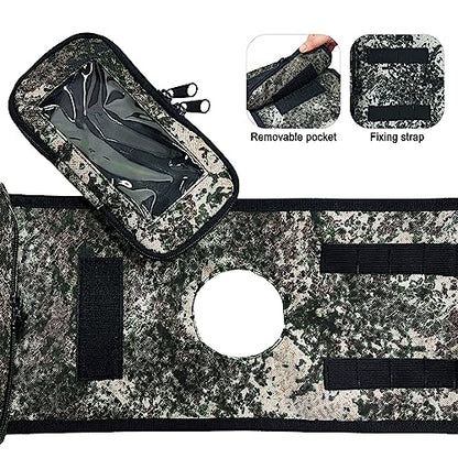 MYDAYS ATV Saddle Bag,Cargo Tank Phone Bag Storage Luggage for ATV UTV Snowmobile Motorcycle (Camo) - color: Camo