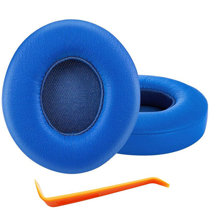 Replacement Ear Pads for Solo 3 Headphones Over-Ear Headphones, Earpads with Soft Protein Leather, Noise Isolation Memory Foam（solo3-Blue） - color: solo3-Blue