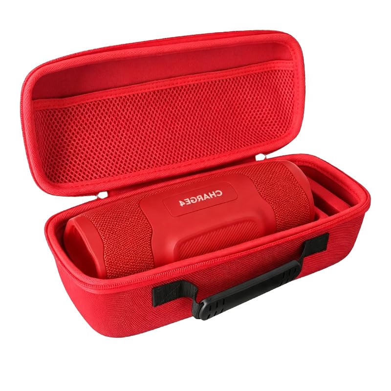 Hermitshell Travel Case for JBL Charge 6 / JBL Charge 5 / JBL Charge 4 Portable Bluetooth Speaker - color: Red