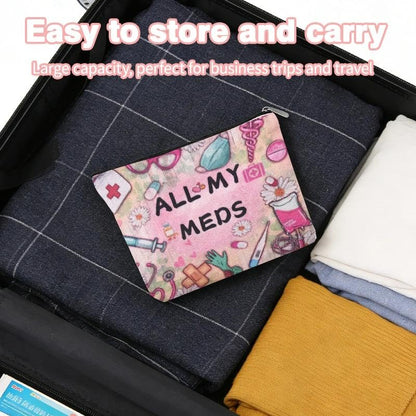 Small Nurse Medical Supply Pouch Bag Emergency Medicine Physician Bag Gifts Pharmacist Doctor Graduates Accessories Family Patient Medication Organizer Nursing School Makeup Bags Survival Med Pouch - color: Small Nurse Medical Supply Pouch Bag