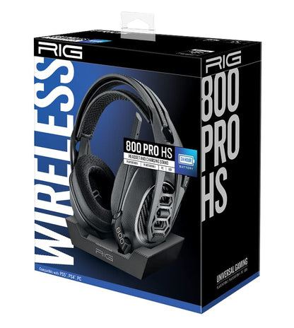 RIG 800 PRO HS Wireless Gaming Headset and Multi-Function Base Station for Playstation PS4, PS5, PC, USB - 24 Hour Battery (Renewed)