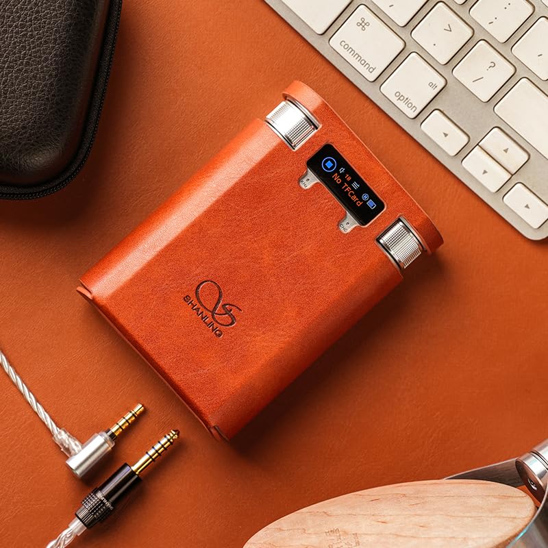 Shanling H2 2in1 Audio Player/Portable DAC, Desktop Headphone Amp,Bluetooth 5.0/LDAC,10.5Hours+ for Music Time,HiFi Res Certificated,Anodized Aluminum with LED Lights,Up to 2TB Capacity
