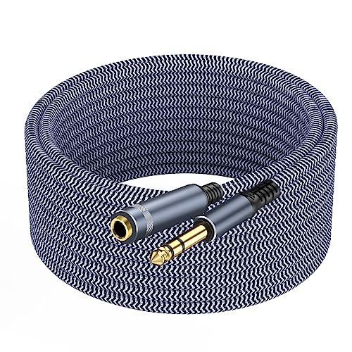 1/4 inch Extension Cable 30ft, 1/4" inch Male to Female Stereo Guitar Extension Cable - size: 30ft
