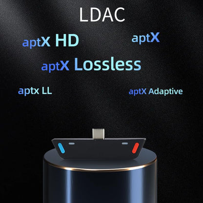 Le Audio USB C Bluetooth 5.4 Transmitter for Mobile/Game Player/PS5 to Wireless Headphones Earbuds, LDAC/AptX Lossless/Adaptive/Low Latency/Auracast