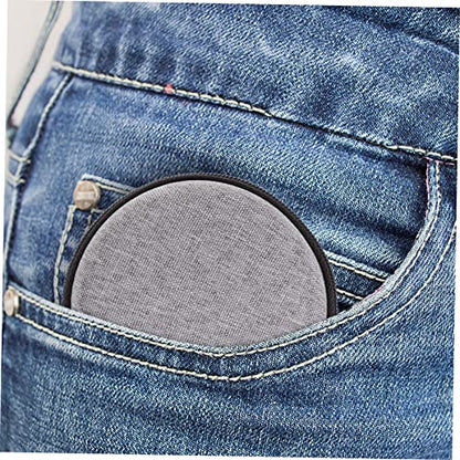 Nylon Earphone Storage Box with Lanyard, Silver