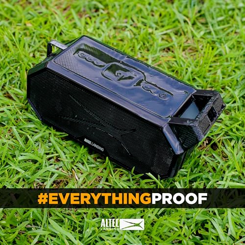 Altec Lansing Portable Bluetooth Speaker HYDRABOOM 2.0, 32W Output Power, 16Hr Playtime, Party Sync, Qi Wireless Charging, Everything-Proof, Voice Assistant Compatible - Black