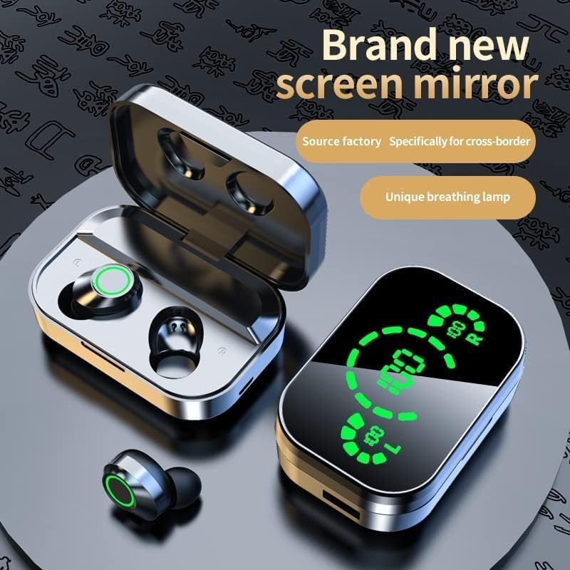 TWS True Wireless Earbuds Bluetooth In-Ear Headphones Waterproof Blue Tooth Ear Buds Wireless Earphones for iPhone Android Phones Invisible Mini Small Earbuds Wireless Bluetooth for Small Ear Canal