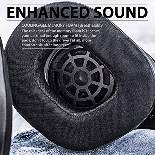 Stealth 700 Gen 2 Cooling Gel Earpads - Compatible with Stealth 700 Gen 2 Headset I Replacement Ear Cushion Cup with Microphone Foam and Installation Tool (Silky Cool Fabric)