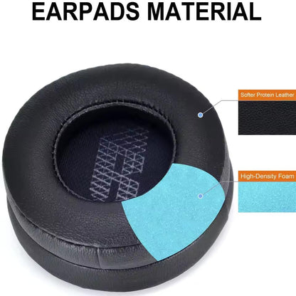 Live 400 BT Earpads - live400 Replacement Ear Pads Cover Cushions Foam Compatible with JBL Live 400BT On-Ear Wireless Headphones,High-Density Noise Cancelling Foam,Softer Leather - Black