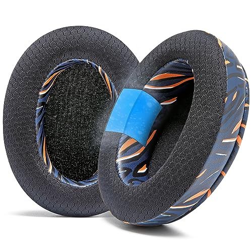 WC Freeze Arctis Nova - Cooling Gel Earpads for Arctis Nova Pro Wired, 7, 5 | Made by Wicked Cushions | Also fits Nova 4, 3, 1 (Does Not Fit Nova Pro Wireless). Fabric, Cooling Gel | Navy Tiger - color: Navy Tiger