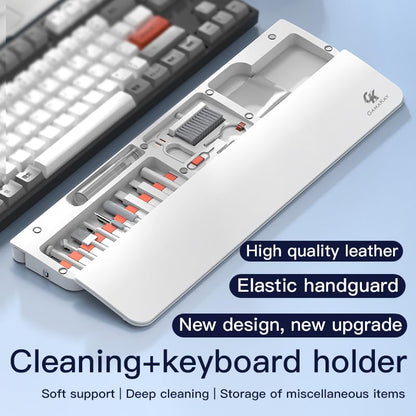 GK GAMAKAY 14.17'' Keyboard Wrist Rest Pad with Cleaning Tool Kit - color: White, size: 85%