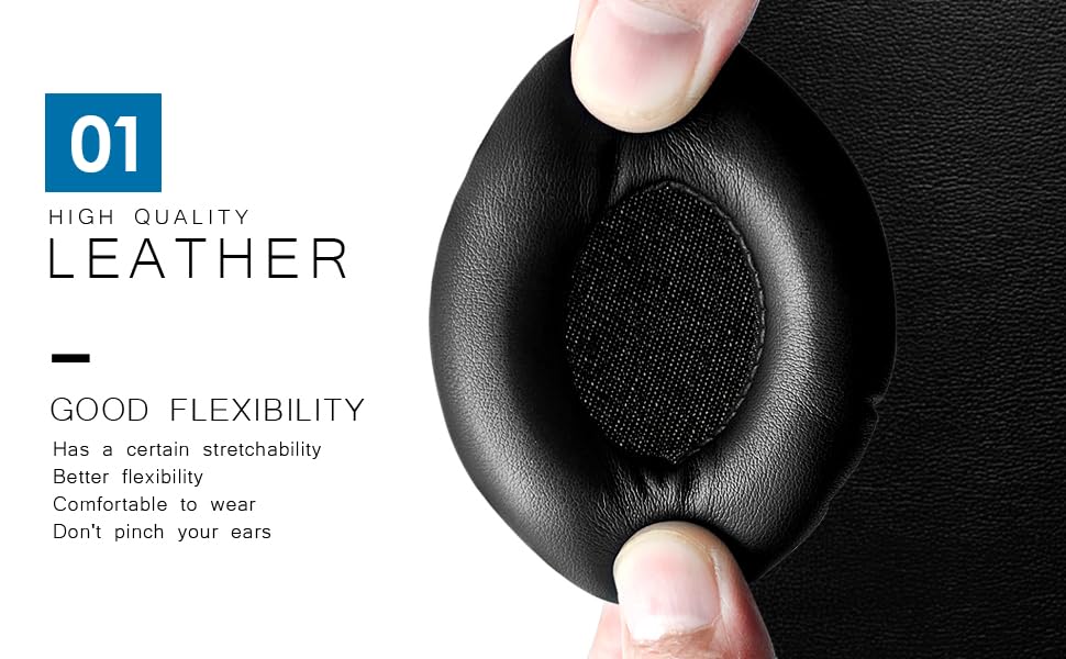 Universal Replacement Ear Pads, 95MM Black Soft Headset Cover for Most Headphone