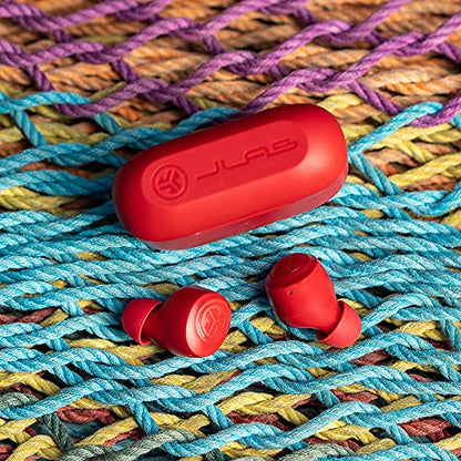 JLab, Go Air Pop, True Wireless Earbuds, Bluetooth 5.1, Dual Connect, IPX4, EQ3 Sound Settings, Rose - color: Rose
