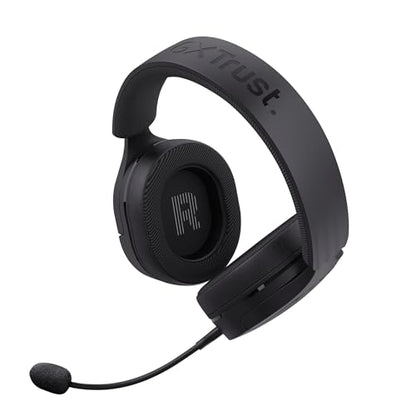 Trust Gaming GXT 489 Fayzo Gaming Headset for PC, PS5, PS4, Xbox Series X|S, Switch, Mobile, 3.5 mm Jack, 85% Recycled Plastics, Over-Ear Wired Headphones with Noise Cancelling Microphone - Black - color: Black, style: 3.5mm