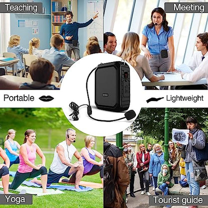 Voice Amplifier with Lapel Mic/Microphone Headset