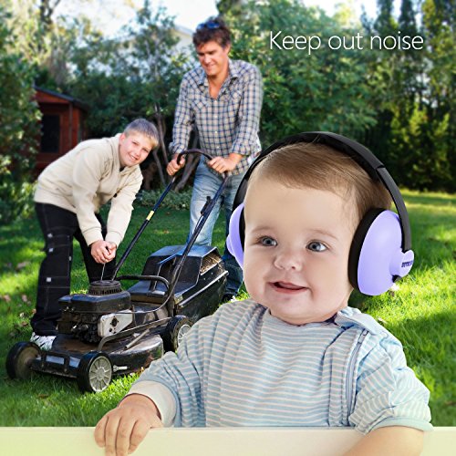BBTKCARE Baby Ear Protection Noise Cancelling Headphones for Babies for 3 Months to 3 Years - color: Purple