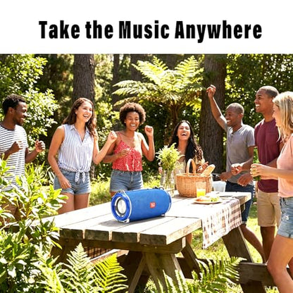 T&G Portable Bluetooth Speaker with Strap, IPX5 Waterproof Outdoor Radio | 12H playtime, TWS pairing, 20W Peak Loud clear sound, FM radio, TF/ USB.Travel Speaker for Gift, beach, golf,Green - color: GREEN