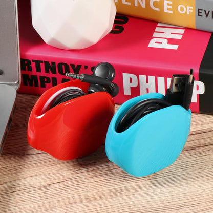 4 Pack Automatic Roll Earphone Cable Cord Winder Wrap Headphone Holder Retractable Cord Organizer for USB Cables, Headphone Cable, Data Charging Cable Tangle