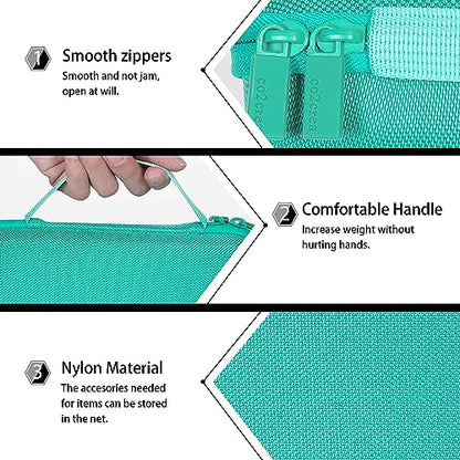 co2CREA Hard Case for BolaButty X-GO C27C Bluetooth Speaker Speaker,Teal | Travel Protective Storage Bag with Mesh Pocket & Handle, Shockproof EVA Shell and Soft Lining - color: Teal