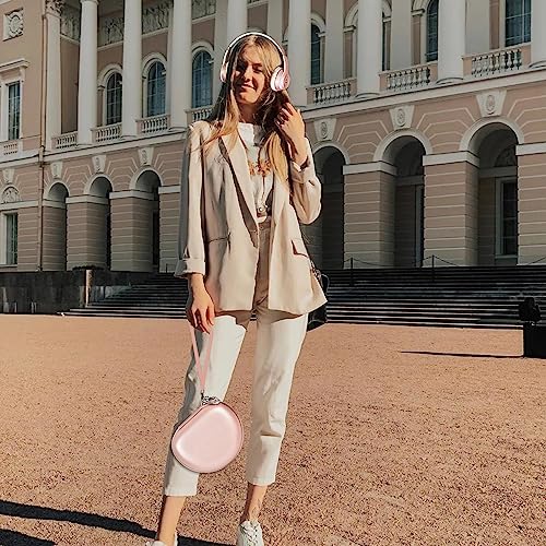 Extra Large Headphone Case Compatible with Picun B8/ P26/ for Beats Studio Pro/ Solo3/ Studio3/ for Elecder i39 and More Foldable Bluetooth Wireless Headset - Rose Gold - color: Rose Gold