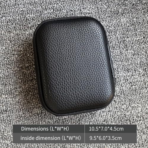 PU Leather Storage Box, Suitable for in Ear Earphones, Wired Earphones, Waterproof, Portable, Pressure Resistant Box, Earphone Storage Bag