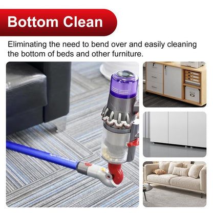 Vacuum Attachment Adapter, Quick Release Low Reach Adaptor Compatible with Dyson Conversion Head, Applicable to V7 V8 V10 V11 V15 Vaccum Cleaner, Accessories for Cleaning Under Sofas at Home