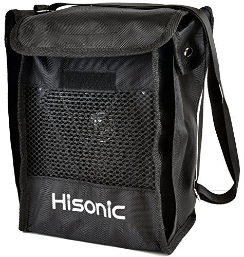 Hisonic HS122B-LL Portable Lithium Battery Rechargeable PA (Public Address) System with Dual Wireless Microphone System and Car Charger Cable, Black (2 Belt-Packs, Black)