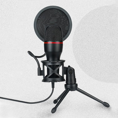 USB Microphone with RGB Light and Tripod Stand for Streaming Podcast Recording Gaming on PC Laptop