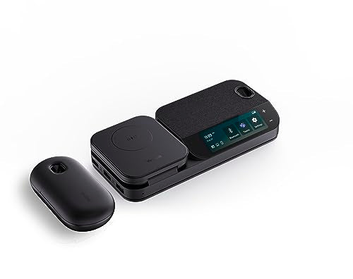 YEALINK BH71 Bluetooth Wireless Mono Headset, BHB710 Workstation w/ 3' Colour Touch screen & Carry Case (+20hrs), Qi Wireless Charging,3 Size Ear Plug