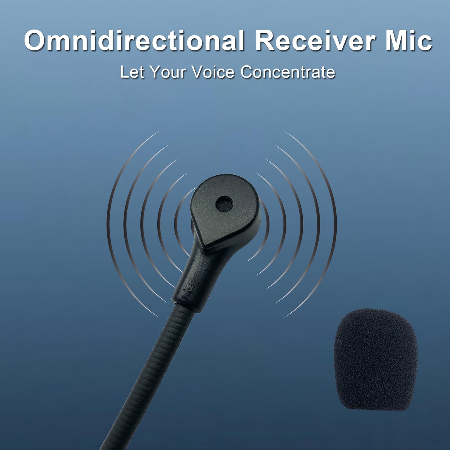 Replacement Microphone for JBL Quantum 100 (Q100) Gaming Headsets Noise Cancelling Crystal Clear Voice Boom Mic for Switch PS5 PS4 Mac PC Computer, 2.5 mm Jack