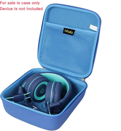 Adada Travel Case for noot Products K11/ Elecder i37 Kids Headphones (Only Case) (Blue) - color: Blue