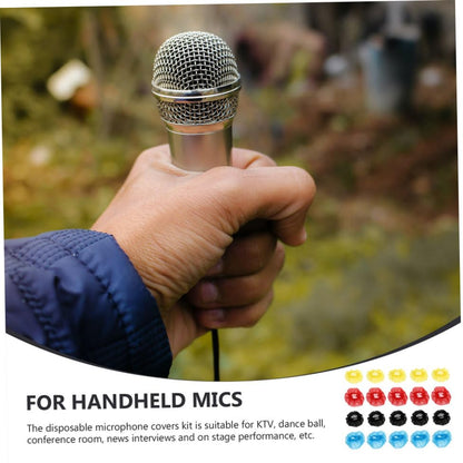 Disposable Non-woven Microphone Cover 120 Pcs for Handheld Mic