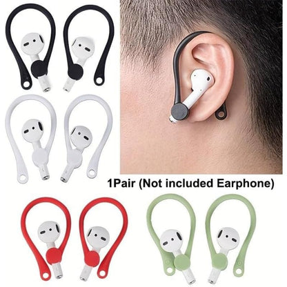 Silicone Ear Hooks, Anti-Lost Ear Tip Covers Compatible with Wireless Earbuds, Sports Accessories
