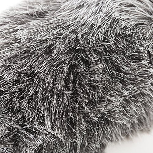 Movo WS-G270 Furry Rigid Windscreen for Microphones 18-23mm in Diameter and up to 10.6" (27cm) Long - Dark Gray - size: 10.6"