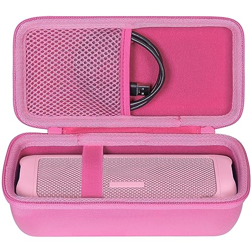co2CREA Hard Case for BolaButty X-GO C27C Bluetooth Speaker Speaker,Pink | Travel Protective Storage Bag with Mesh Pocket & Handle, Shockproof EVA Shell and Soft Lining - color: Pink