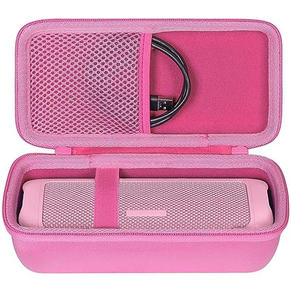 co2CREA Hard Case for BolaButty X-GO C27C Bluetooth Speaker Speaker,Pink | Travel Protective Storage Bag with Mesh Pocket & Handle, Shockproof EVA Shell and Soft Lining - color: Pink