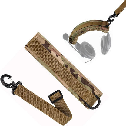 Tactical Headset Cover Advanced Modular Headphone Headband Protection Cover Pad Cushion Wrap - color: Camu