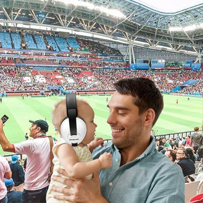 BBTKCARE Baby Headphones Noise Cancelling Headphones for Babies for 3 Months to 3 Years - white - color: White