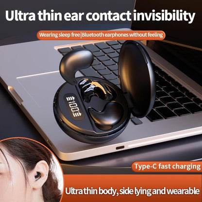 Bluetooth 5.4 Sleep Earbuds Wireless in Ear Light-Weight Headphones Mini Sleep Headphones Small Design for Sleeping Running Workouts and So On