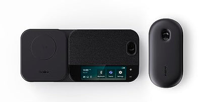 YEALINK BH71 Bluetooth Wireless Mono Headset, BHB710 Workstation w/ 3' Colour Touch screen & Carry Case (+20hrs), Qi Wireless Charging,3 Size Ear Plug