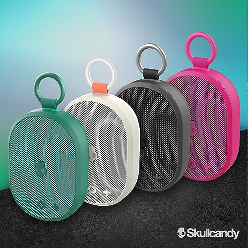 Skullcandy Kilo Wireless Bluetooth Speaker - IPX7 Waterproof Mini Bluetooth Speaker with 24 Hour Battery, Downward Firing Passive Radiator, and True Wireless Pairing - Perfect for Outdoor (Bone) - color: Old Bone