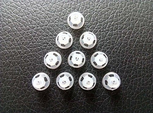Hearing Aid Ear Piece Open Dome 6mm 10-Pack Comfortable PSAP (Personal Sound Amplifiers Product) Kit Ear Tips Invisible, Perfect for Open Air (Open fit), Except for RIC - style: Open 6mm 10-pack