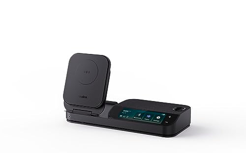 YEALINK BH71 Bluetooth Wireless Mono Headset, BHB710 Workstation w/ 3' Colour Touch screen & Carry Case (+20hrs), Qi Wireless Charging,3 Size Ear Plug
