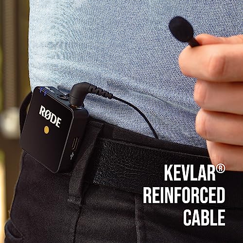 Rode Lavalier GO Professional Wearable Microphone,Black - color: Black